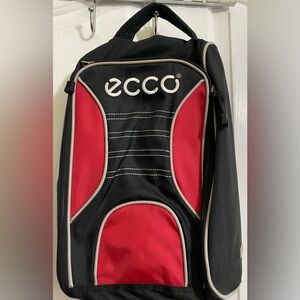 NWT..ECCO BLACK AND RED SHOE BAG